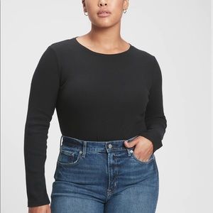 Black long sleeved bodysuit-GAP
